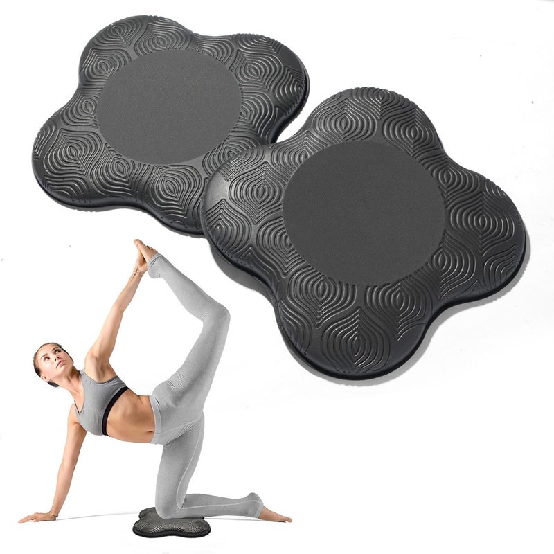 MBKHFLL 2 Packs Yoga Knee & Elbow Cushions - Extra Thick Foam for Knees, Elbows, Wrists, Hands & Head - Pilates & Kneeling Pads - Support Foam Pads for Women & Men - Image 1